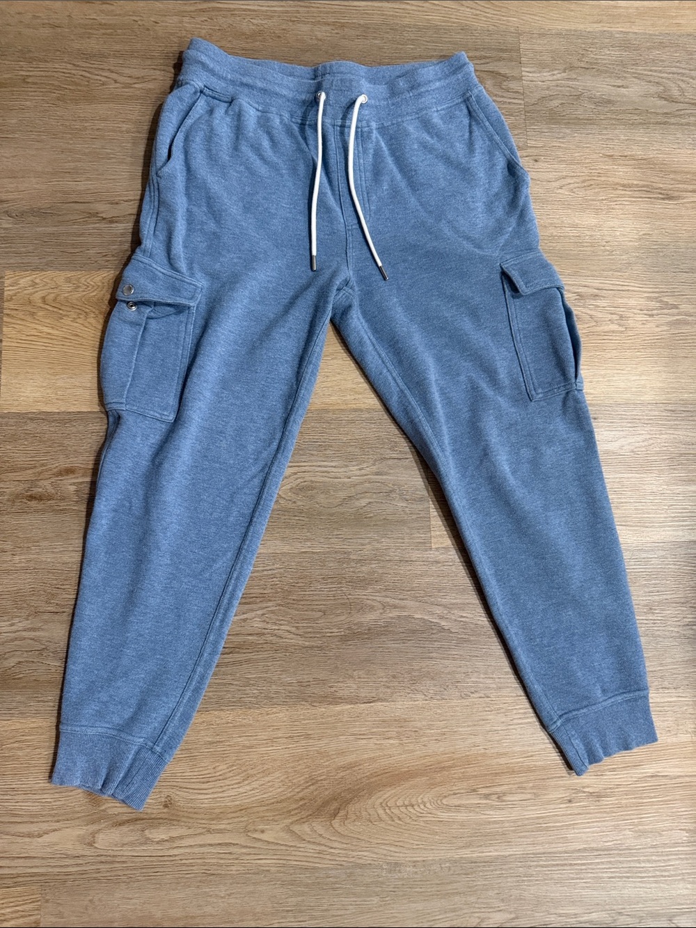 Brooks Brothers Men's Slate Blue Cargo Jogger Sweatpants
